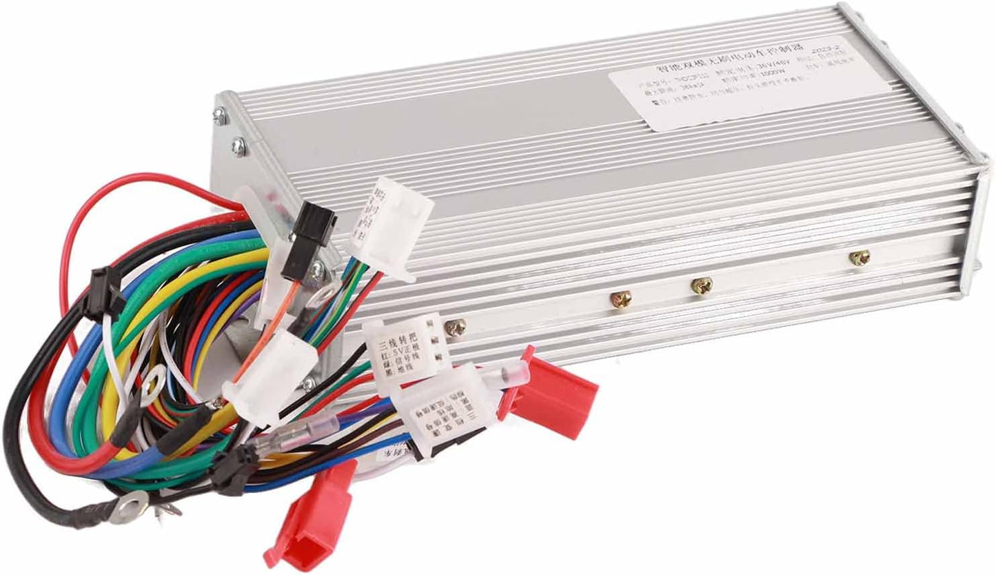 Electric Scooter Motor, Brushless Motor Controller,Scooter Motor Controller, 36V/48V 1000W High Speeds Sine Wave Controller for Electric Bic-ycle Scooter for E-Bike, Mini Bike, Pocket Bike