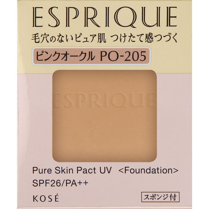 Kosé Esprique Pure Skin Pact UV Foundation PO 205 SPF26/ PA ++ 9.3g [refill]