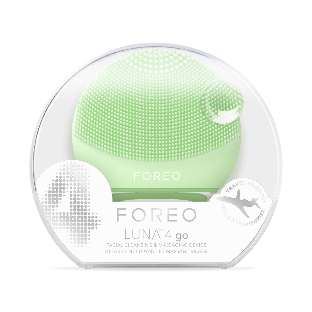 FOREO LUNA 4 GO Facial Cleansing & Massaging Device Travel Friendly Pistachio shop at Exclusive Beauty