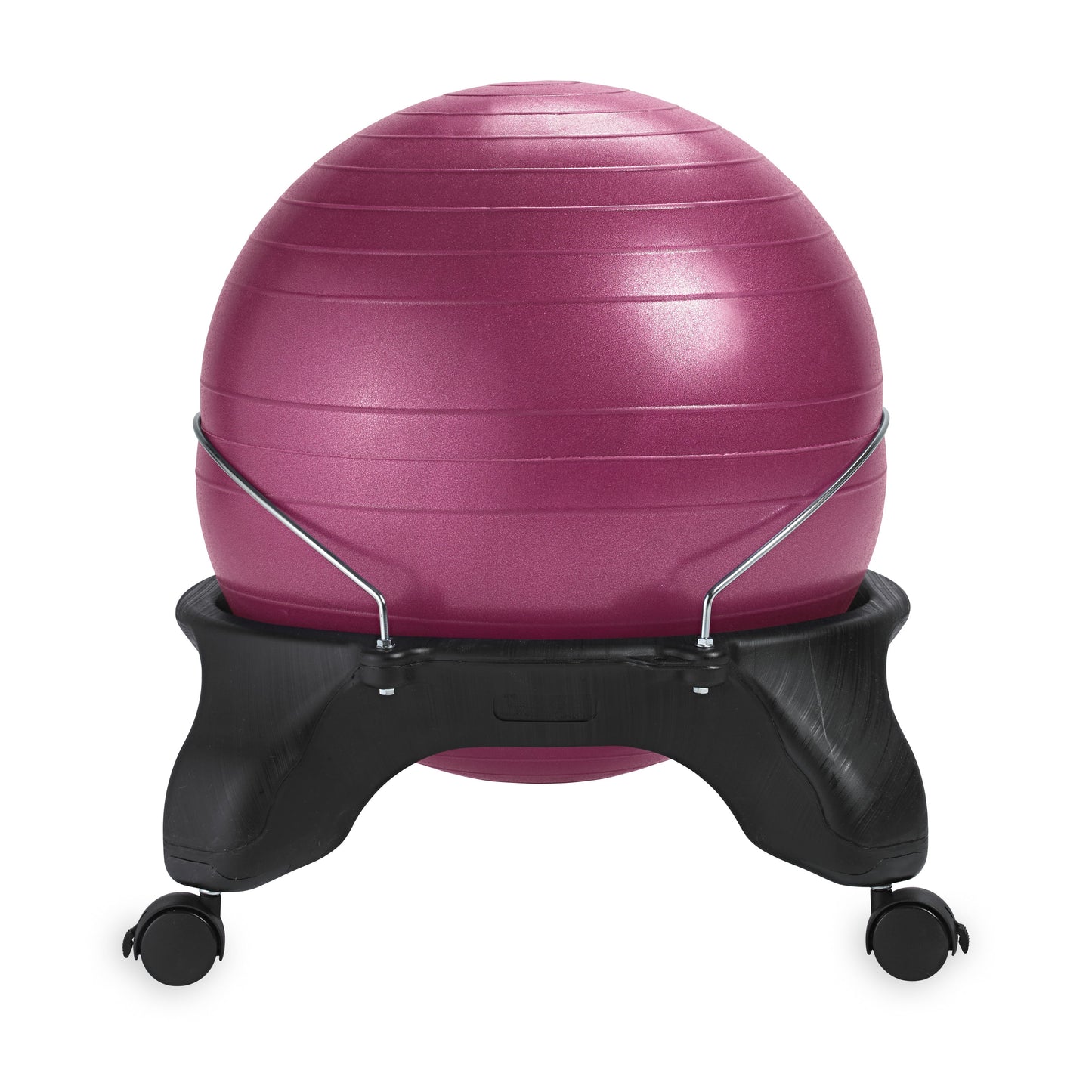Gaiam Backless Exercise Balance Ball Chair, Fuchsia